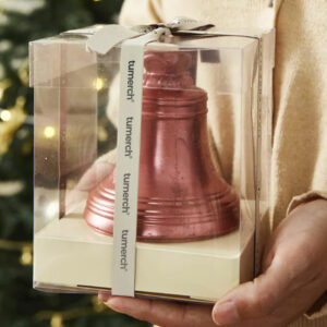 Campana navideña de chocolate